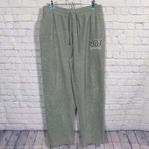 Aeropostale Mens Y2K Sweatpants Gray Size L 90s Loungewear Athleisure Casual